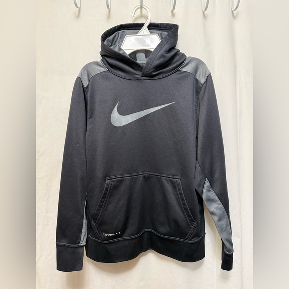 Nike Black Hoodie Boy’s Large Sweatshirt 0122 - Picture 3 of 7